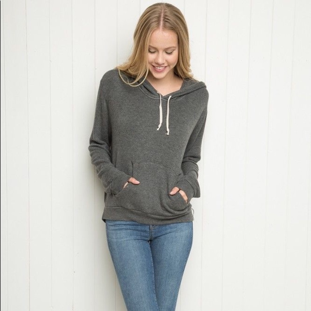 Brandy Melville Layla Sweater Hoodie Gray